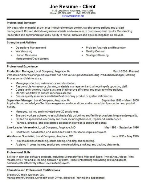 Using their years of knowledge within the industry they focus specifically on the skills and experience employers are looking for in warehouse operative. Warehouse Resume Skills Free - Warehouse Resume Skills ...
