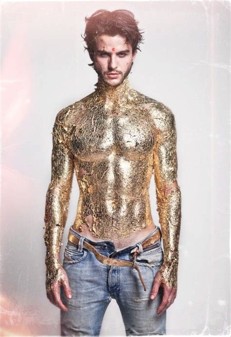 It Is A Golden Guy Body Painting Men Male Body Body Painting