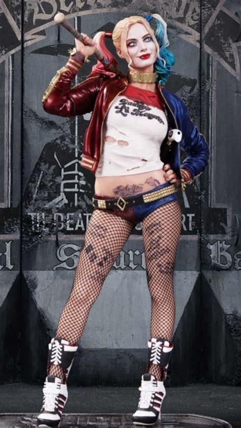 Suicide Squad Harley Quinn Margot Robbie Poster Obrázkek Zdarma Pro 1080x1920