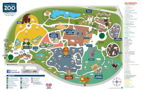 Zoo Map Little Rock Zoo