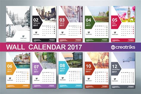 Wall Calendar 2017 V008 On Behance