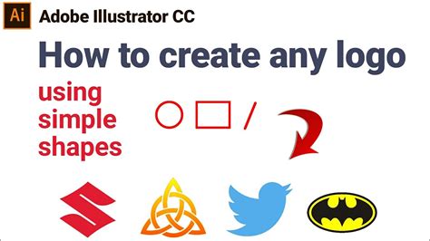 Illustrator Easy Logo Design Using Simple Shapes Adobe Illustrator Cc