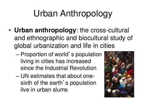 Urban Anthropology • Urban Anthropology The Cross Cultural And Ethnographic And Biocultural