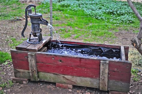 Making A Trough Fountain From An Antique Water Pump Domestic Geek