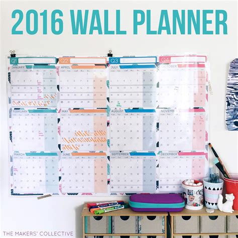 The 2016 Wall Planner Design Has Landed The Makers Collective