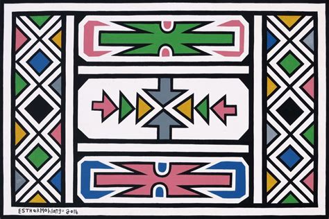 Esther Mahlangu Is Keeping Africas Ndebele Painting Alive Artsy