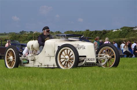 Into The Turn Whistling Billy 1905 White Steam Racer Fro Flickr