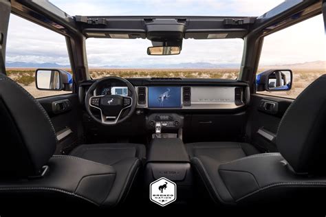 Heres Our First Look At The 2021 Ford Bronco First Edition Black Interior