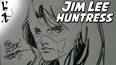Jim Lee Drawing Huntress Youtube