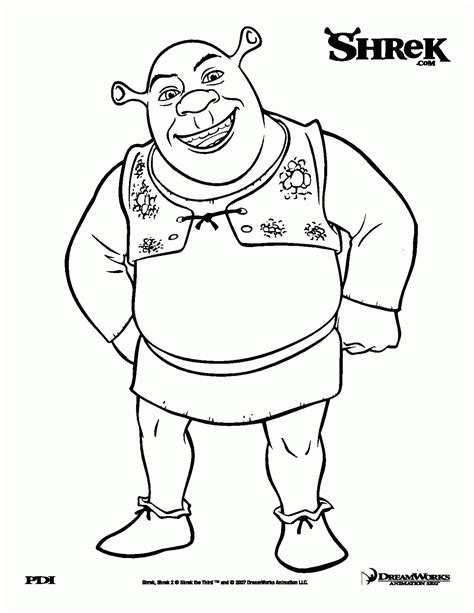 Shrek Coloring Book Coloring Pages