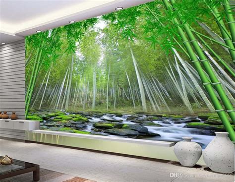 Customize Wall Murals 3d Wallpaper Bamboo Forest Mural