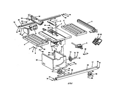 Ryobi Table Saw Parts Model Ts Sears Partsdirect Free