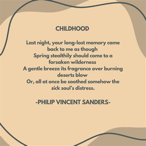 Poems About Memories Of Childhood