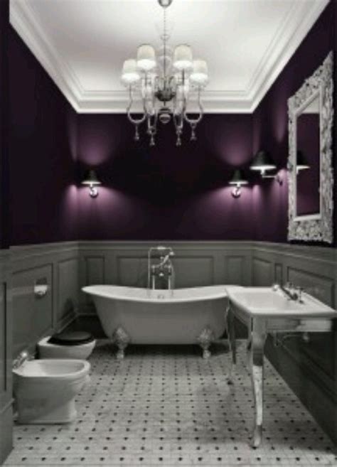 Purple And Gray Bathroom Decor Pinterest