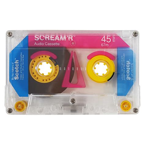 Scotch Scream R 67m Blank Audio Cassette Tapes Retro Style Media