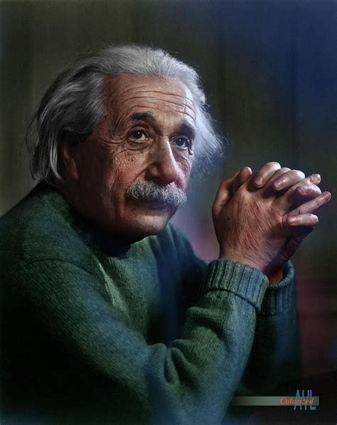 Albert Einstein Colorized From A Photo By Yoursuf Karsh 1948 Albert