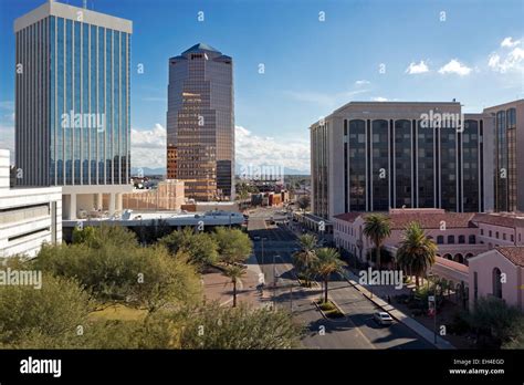 Looking Downtown Tucson Arizona Stock Photo Alamy