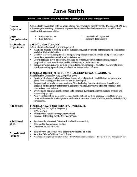 This is simple but very effective cv template, perfect for an executive cv. Executive Resume Template Word | | Mt Home Arts