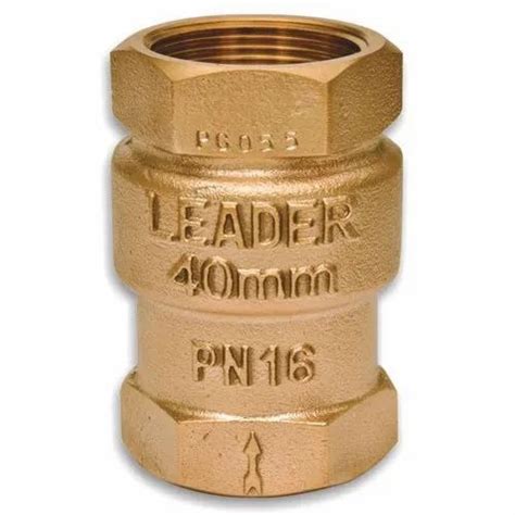 Brass Leader Vertical Check Valve Size 40 Mm Screwed At Rs 200piece