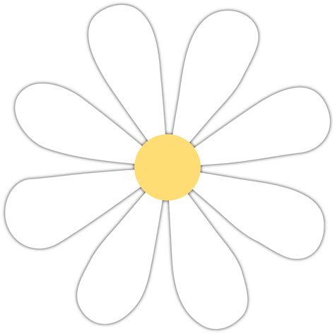 Daisy Outline Png Stencil Svg Daisy Oxeye Daisy Vippng My Xxx Hot Girl