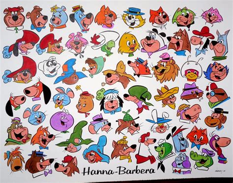 Hannah Barbera Characters Cartoon Art Hanna Barbera Cartoons