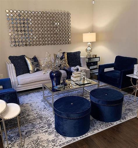 Royal Blue And Gold Living Room Ideas Thegouchereye