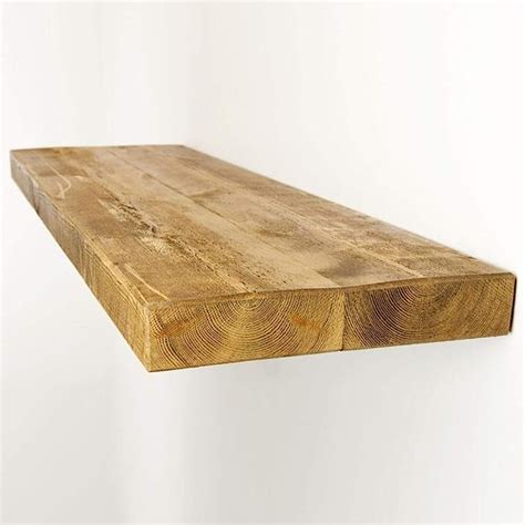 Funky Chunky Furniture 12x2 Rustic Solid Wood Floating Shelf Rustic