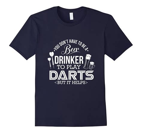 Mens Funny Darts T Shirt Drinker Teechatpro