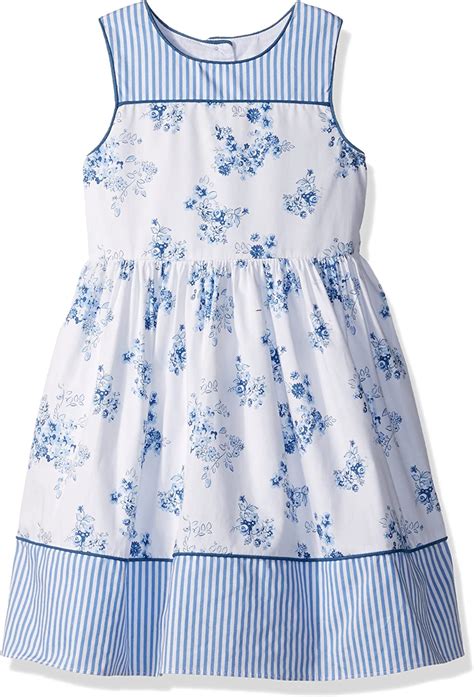 Laura Ashley London Girls Toddler Floral Stripe Dress