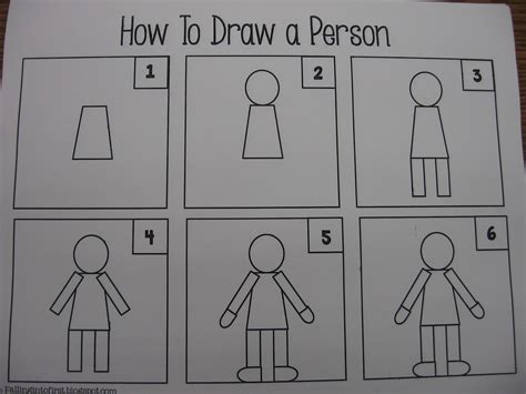 Easy Drawing Of People Drawing Image