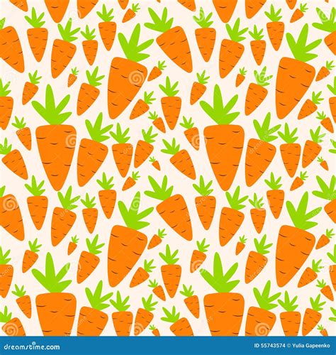 Carrot Pattern Vector Illustration 87342120