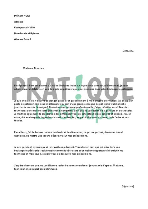 Lettre De Motivation Apprentie Patissier