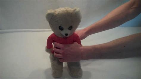 Vintage Commonwealth Pull String Talking Teddy Bear Plush Youtube