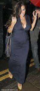 Imogen Thomas Dresses Up Her Bump In A Low Cut Maxi Dress But Gets