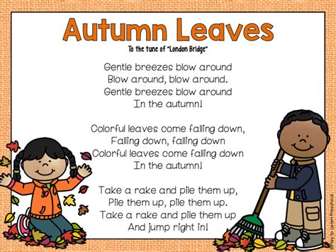 Autumn Leaves Song Play To Learn Preschool