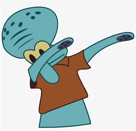 Squidward Tentacles Dab Patrick Star Dance Dab Png Transparent Png