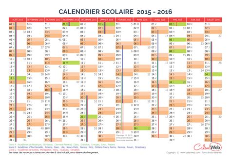 Calendrier 2015 Vacances Scolaires