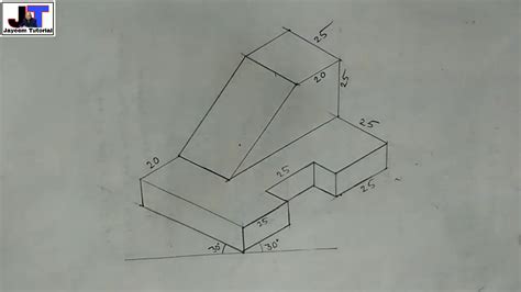 Orthographic Projection To Isometric View For Engineering Drawing By