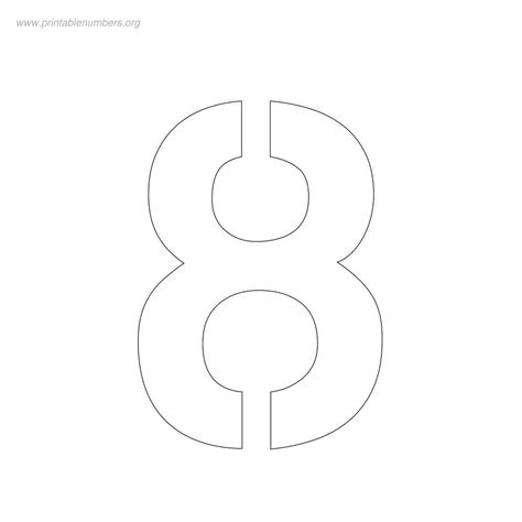 7 Best Images Of 8 Number Stencil Printable 3 4 Free Printable Number