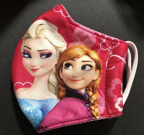 Kids Frozen Face Mask Washable Cloth Face Masks For Kids From Etsy