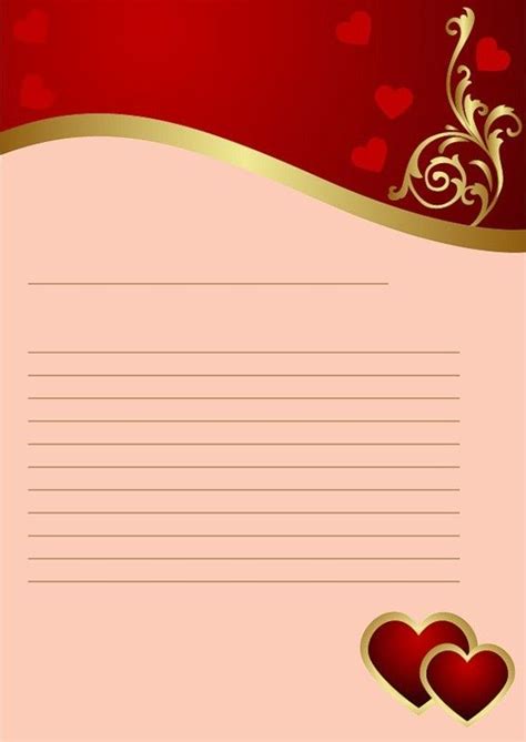 Papiers A Lettre Page Carta Dia Dos Namorados Papel De Carta