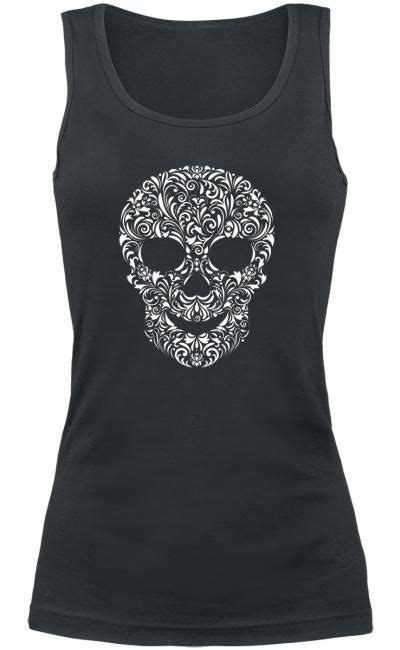 Skull Tank Top ~ Emp Lovely Clothes Outfit Accessories Skull Clothing