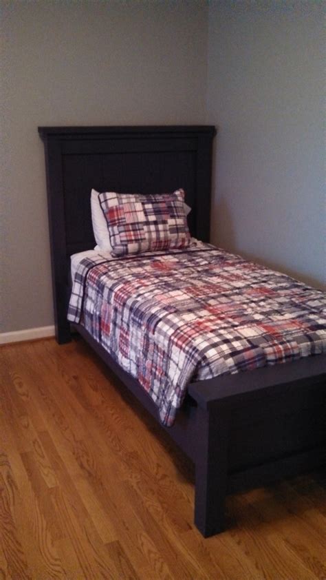 ana white twin farmhouse bed diy projects