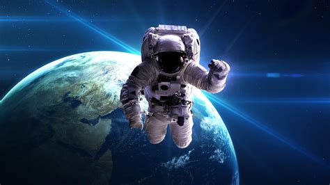 Download 1920x1080 Wallpaper Astronaut Space Earth Planet Full Hd