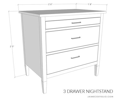One Drawer Nightstand Plans Easy Diy Nightstand With Hidden
