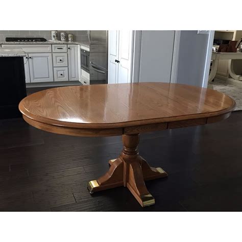 1980s S Bent Bros Solid Oak Dining Table Chairish