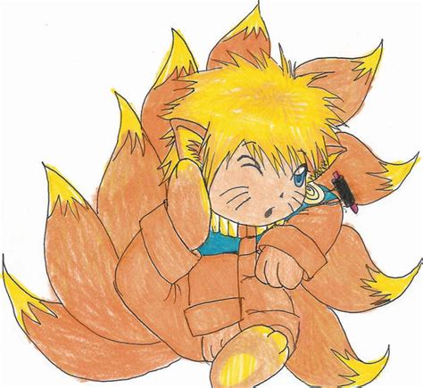 Chibi nine tailed Naruto again by GaarasBabe on DeviantArt