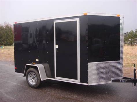 6x10 Enclosed Cargo Trailer W Ramp Or Barn Doors For Sale In Baltic