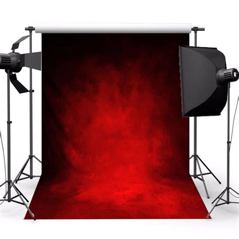 Perfect for private events, photo shoots, music videos etc. 5x7ft Retro Dark Red Theme Photography Vinyl Backdrop ...