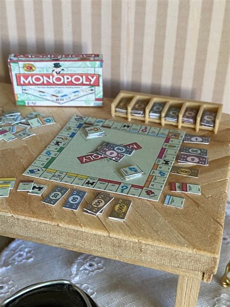 Monopoly Miniature Dollhouse Board Game Etsy